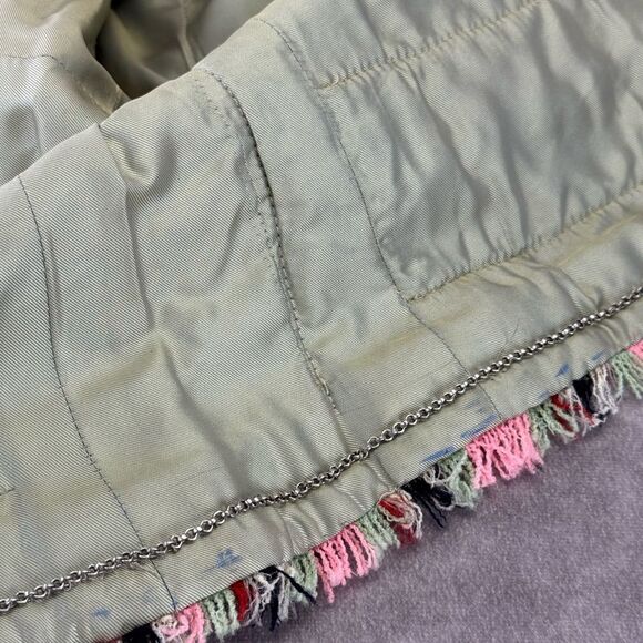 Chanel Wool Tweed Fringe Striped Jacket 36 FR - Picture 13 of 13